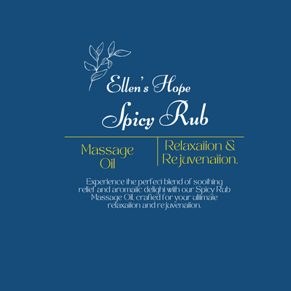 Spicy Rub Massage & Bath Oil